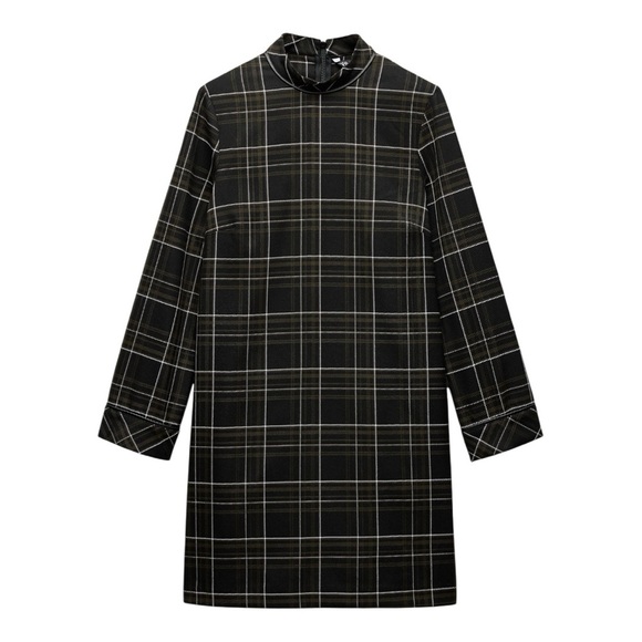 Zara Dresses & Skirts - 🖤 ZARA Plaid Mini Dress | Size M | New With Tags